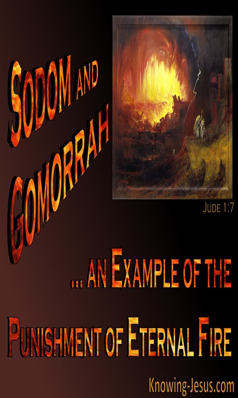 Jude 1:7 Sodom And Gomorrah Example Of Eternal Punishment (orange)